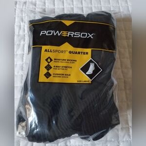 Men's Black Allsport Quarter Socks